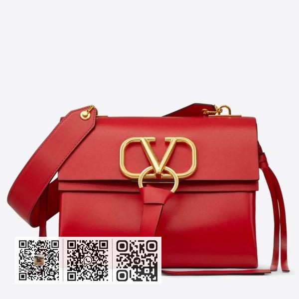 Valentino Garavani 红色小号 VRing 单肩包