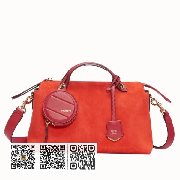 Fendi By The Way 中 Piment 麂皮包