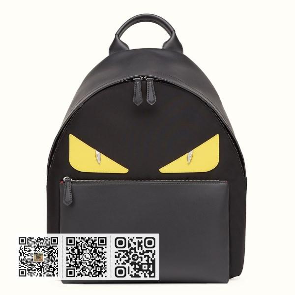 Fendi 黑色大号 Bugs Eye 插入背包