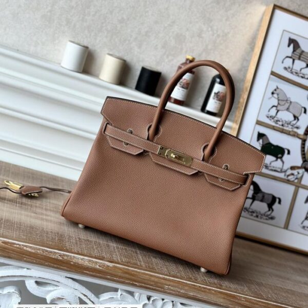 Birkin 30 铂金包 金棕 金扣