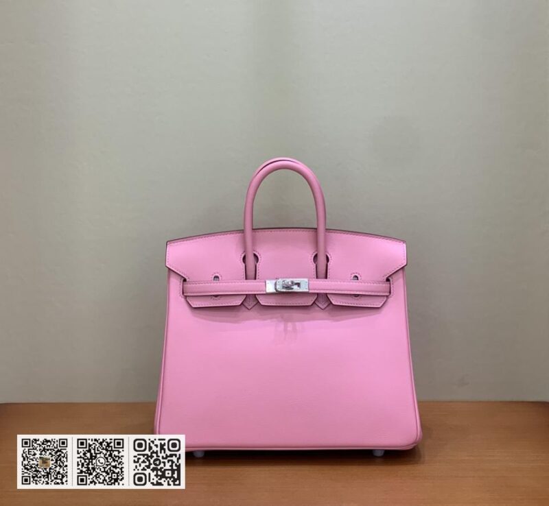Birkin 25cm swift 樱花粉 银扣 全手工
