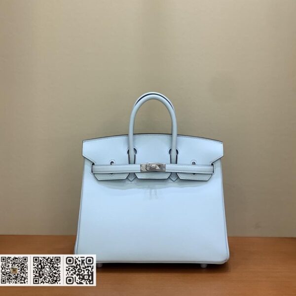 Birkin 25cm swift T0雾霾蓝 银扣 全手工