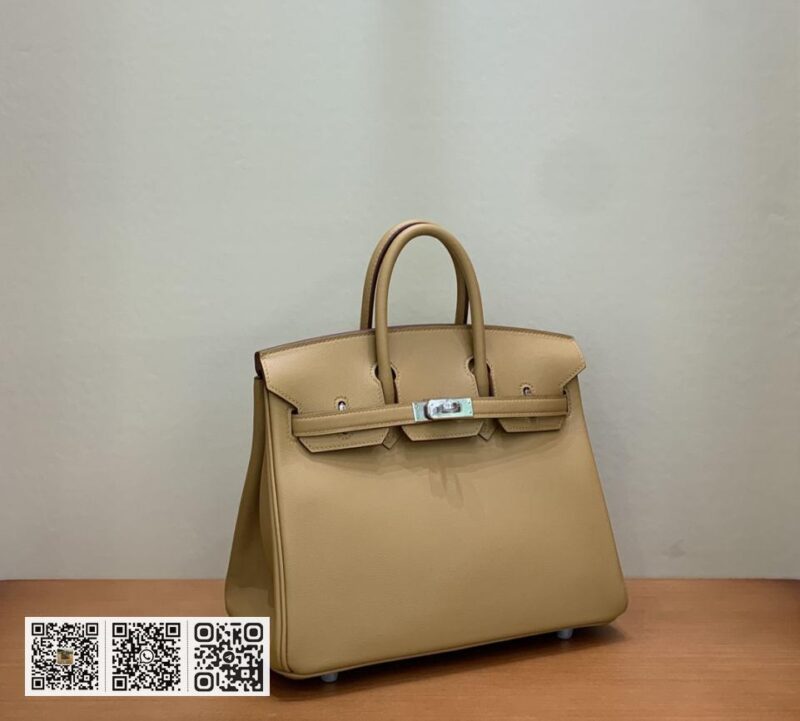 Birkin 25cm swift S2芝麻色 银扣 全手工 - Image 3
