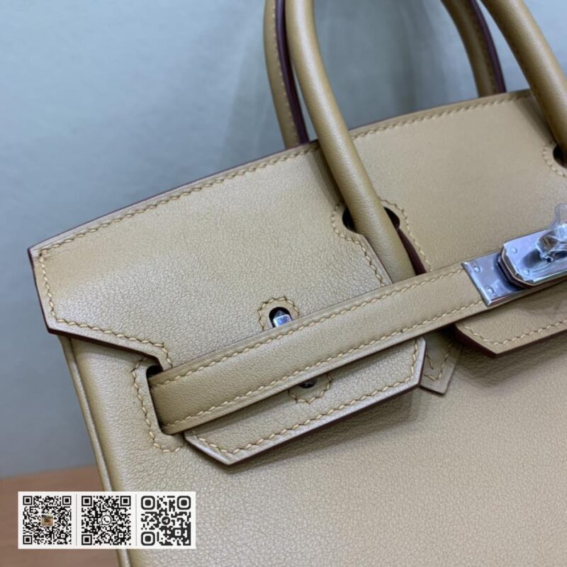 Birkin 25cm swift S2芝麻色 银扣 全手工 - Image 5