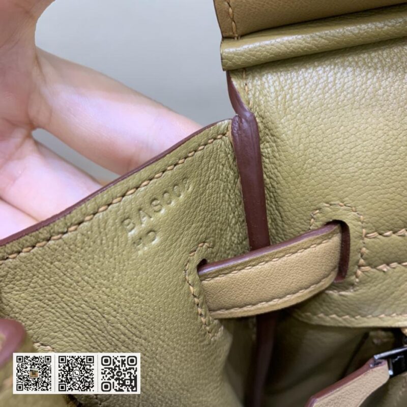 Birkin 25cm swift S2芝麻色 银扣 全手工 - Image 8