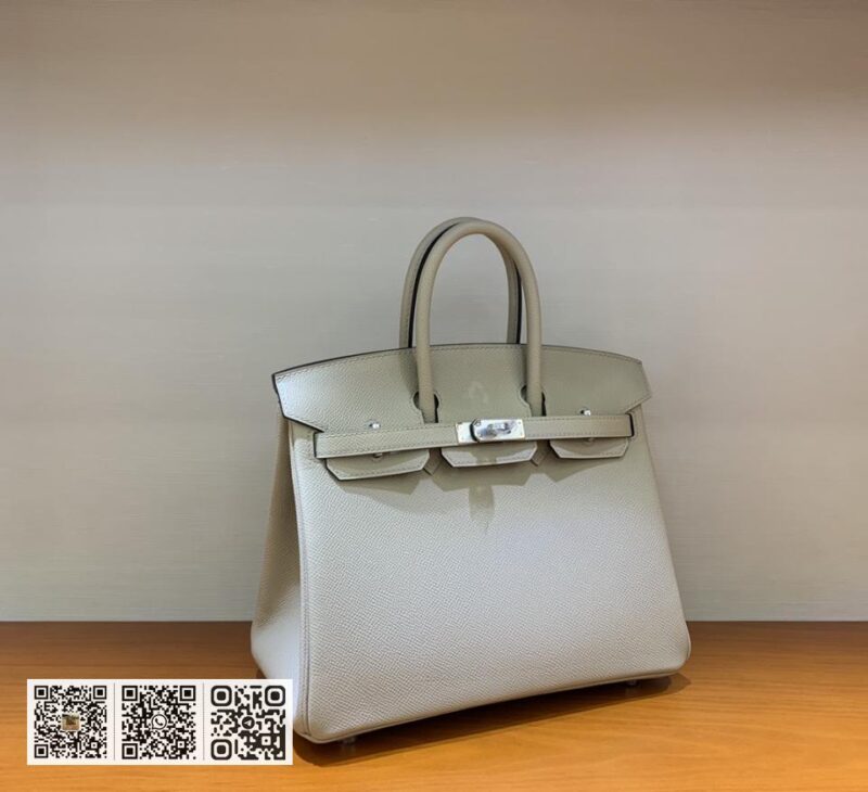 Birkin 25cm epsom 斑鸠灰 银扣 - Image 3