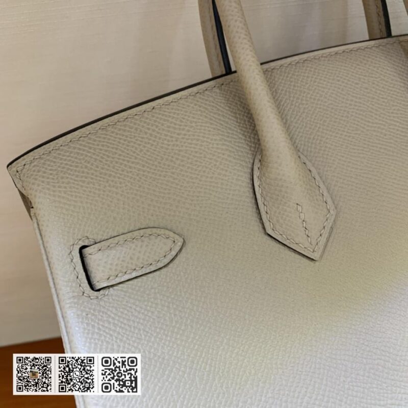Birkin 25cm epsom 斑鸠灰 银扣 - Image 6