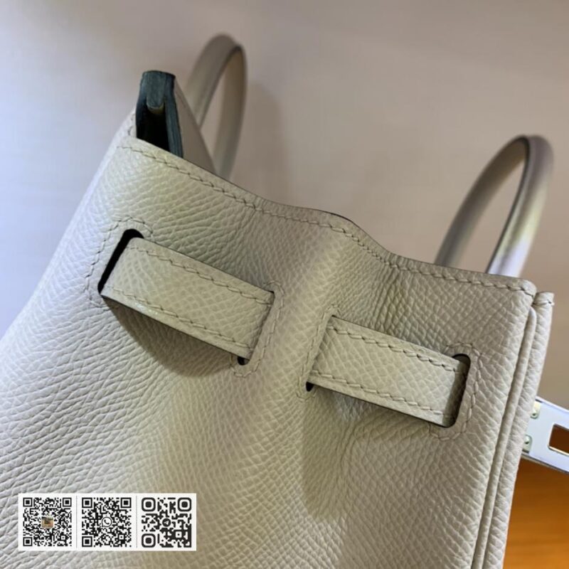 Birkin 25cm epsom 斑鸠灰 银扣 - Image 7