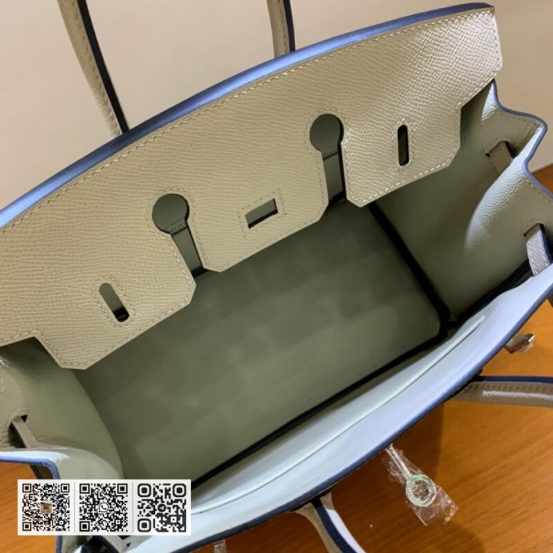 Birkin 25cm epsom 斑鸠灰 银扣 - Image 9