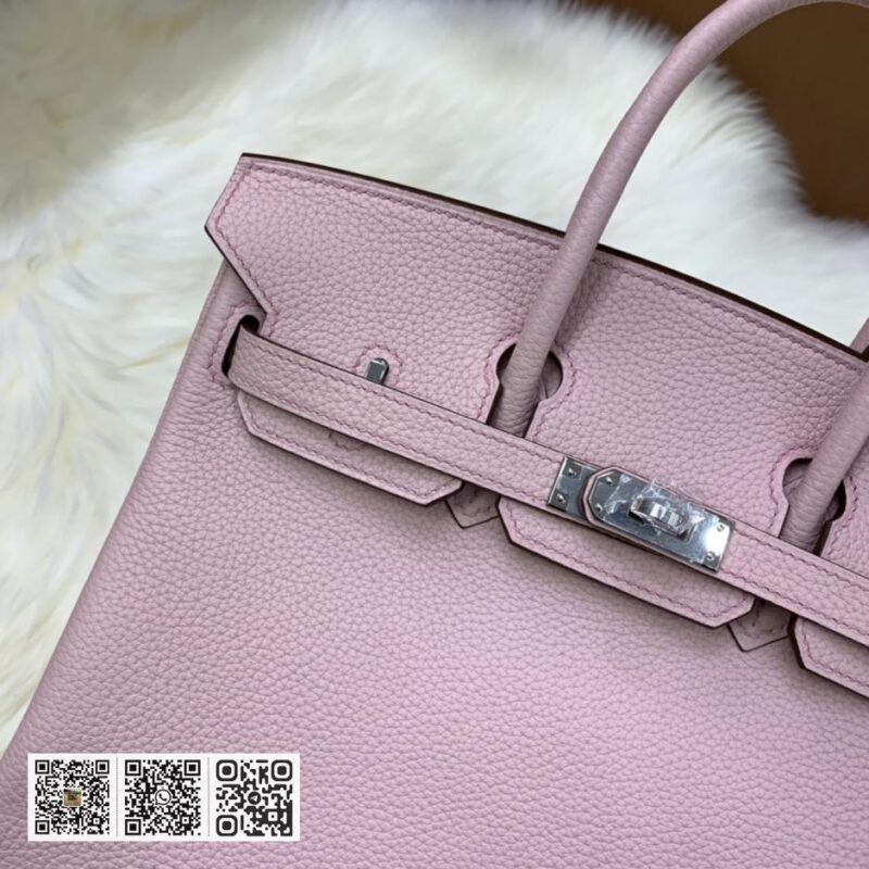 Birkin 25cm togo 3Q粉 银扣 全手工蜡线 - Image 5