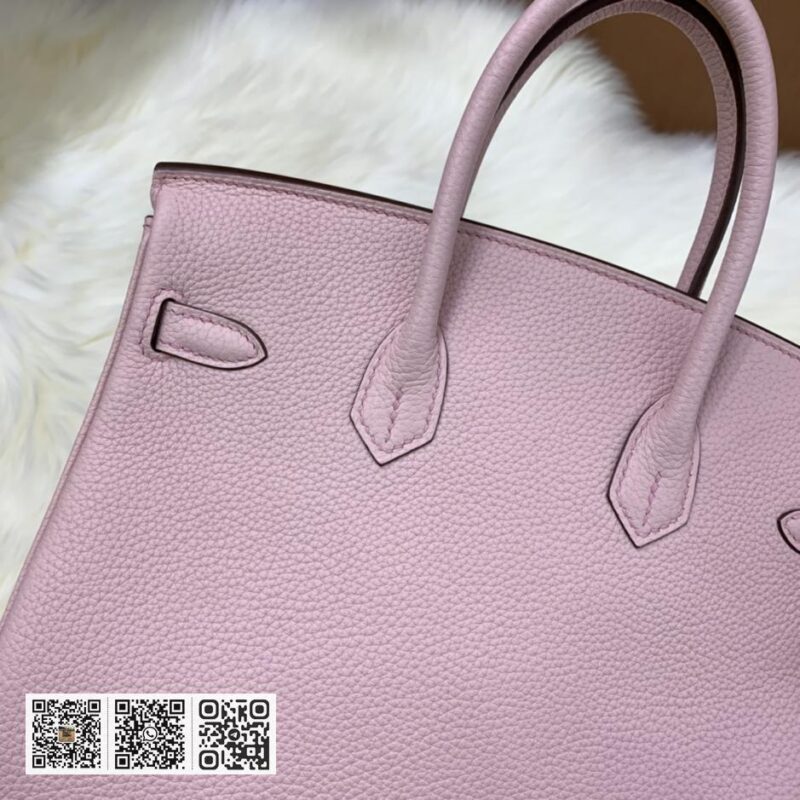 Birkin 25cm togo 3Q粉 银扣 全手工蜡线 - Image 6