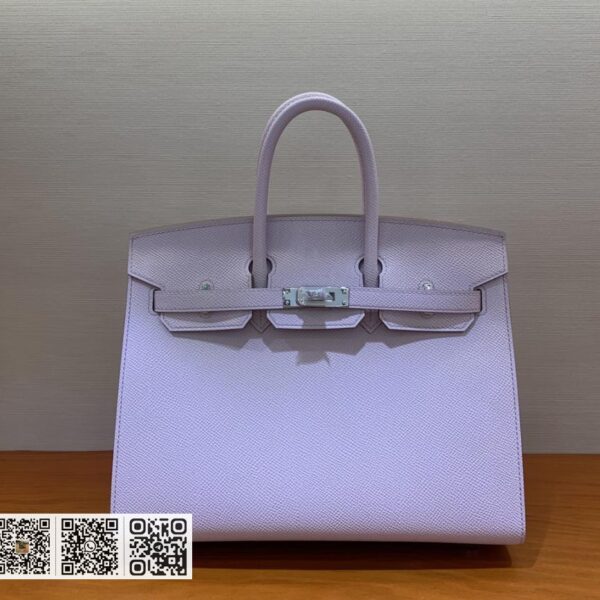 Birkin 25cm epsom 09梦幻粉红紫 银扣