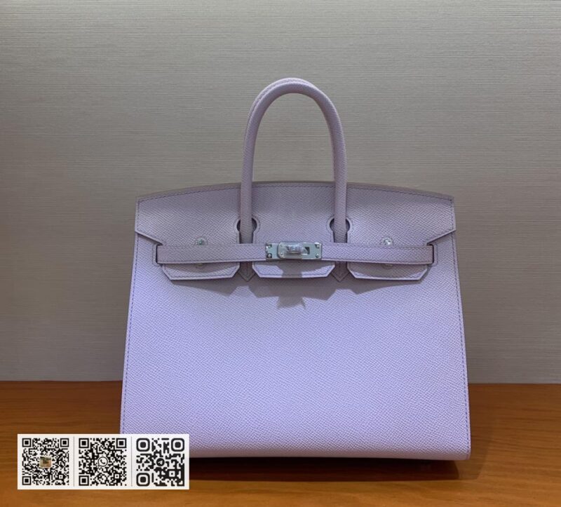 Birkin 25cm epsom 09梦幻粉红紫 银扣