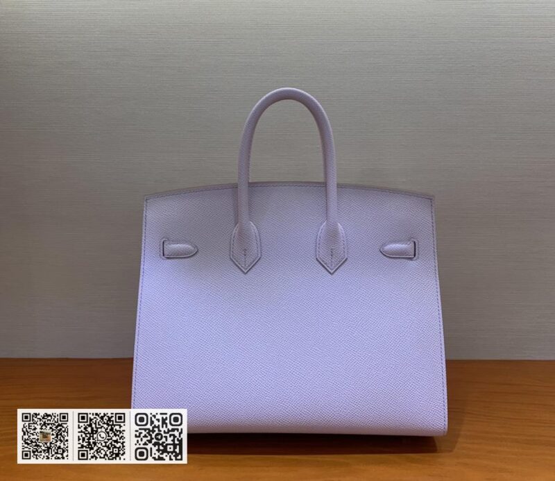 Birkin 25cm epsom 09梦幻粉红紫 银扣 - Image 2