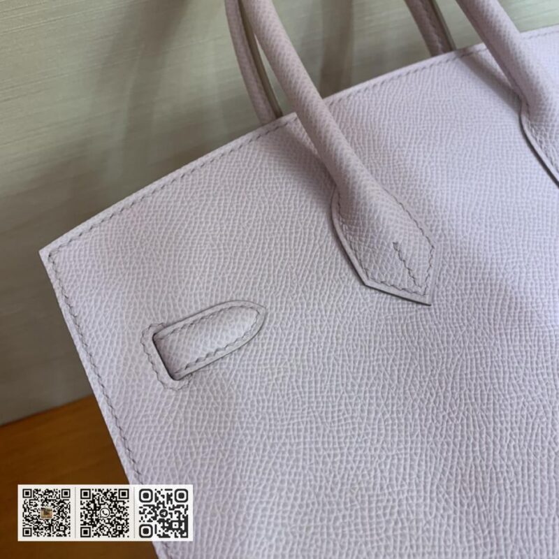 Birkin 25cm epsom 09梦幻粉红紫 银扣 - Image 6