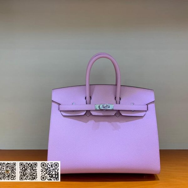 Birkin 25cm epsom X9锦葵紫 银扣