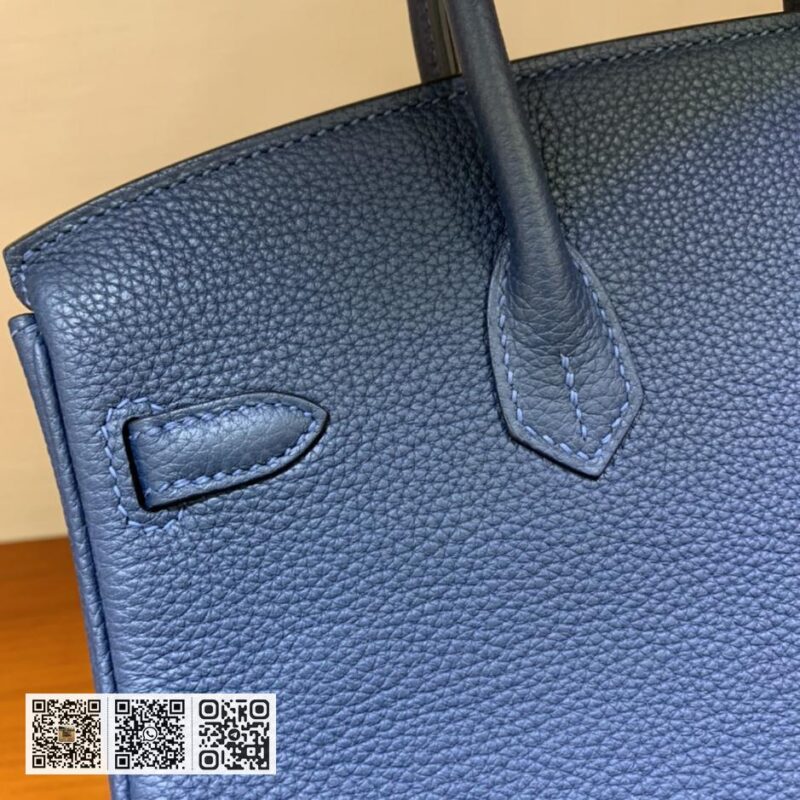 Birkin 25cm togo 珊瑚蓝 金扣全手工蜡线 - Image 6