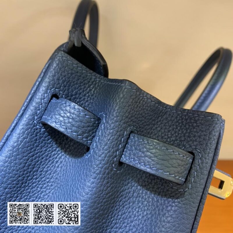 Birkin 25cm togo 珊瑚蓝 金扣全手工蜡线 - Image 7
