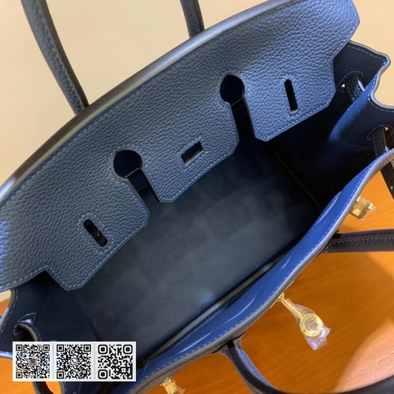 Birkin 25cm togo 珊瑚蓝 金扣全手工蜡线 - Image 9