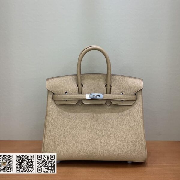 Birkin 25cm togo 0M奶茶色 金银扣