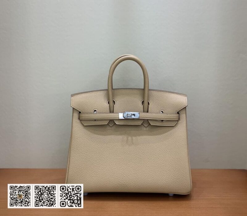 Birkin 25cm togo 0M奶茶色 金银扣