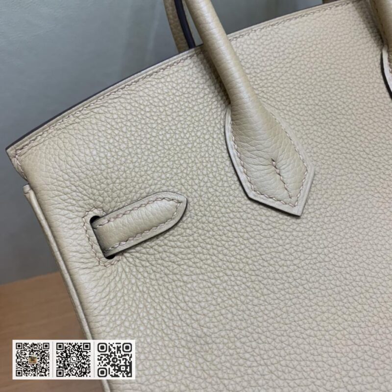 Birkin 25cm togo 0M奶茶色 金银扣 - Image 6