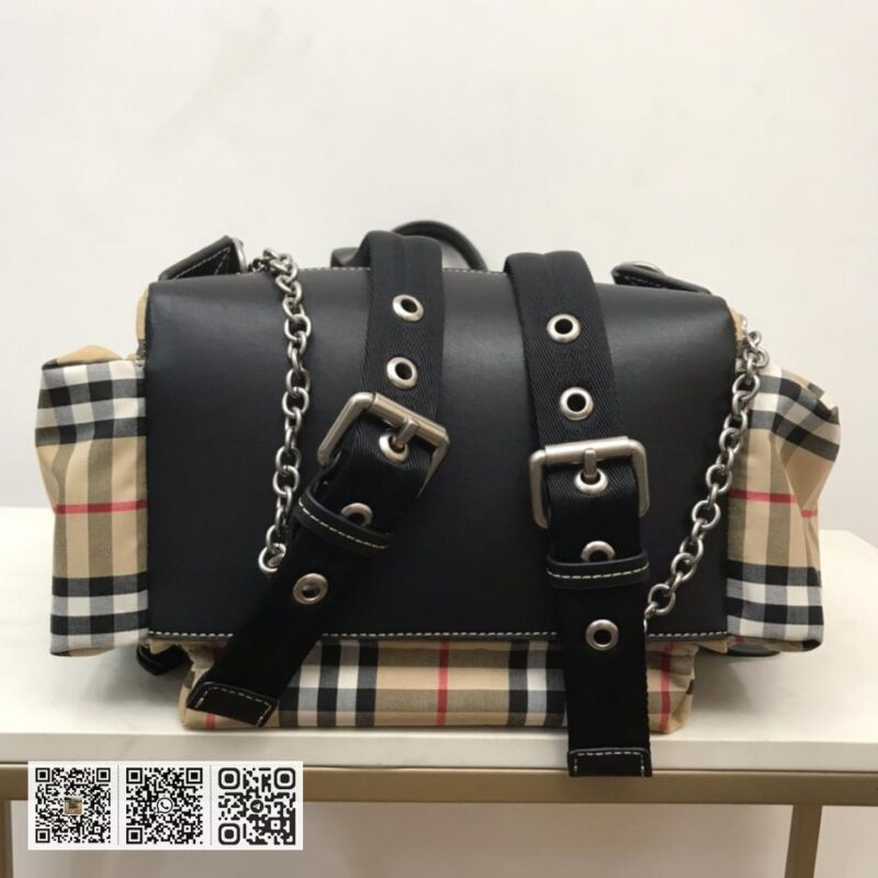 Burberry顶级原单 Vintage 军旅背包 - Image 6