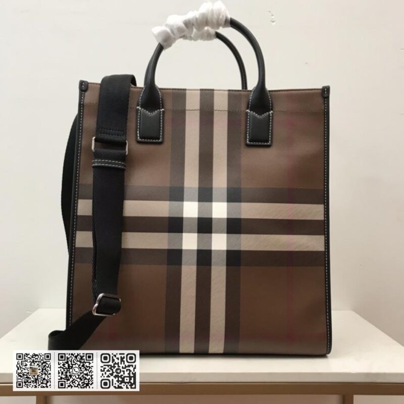 Burberry顶级原单 PVC配皮格纹 - Image 5