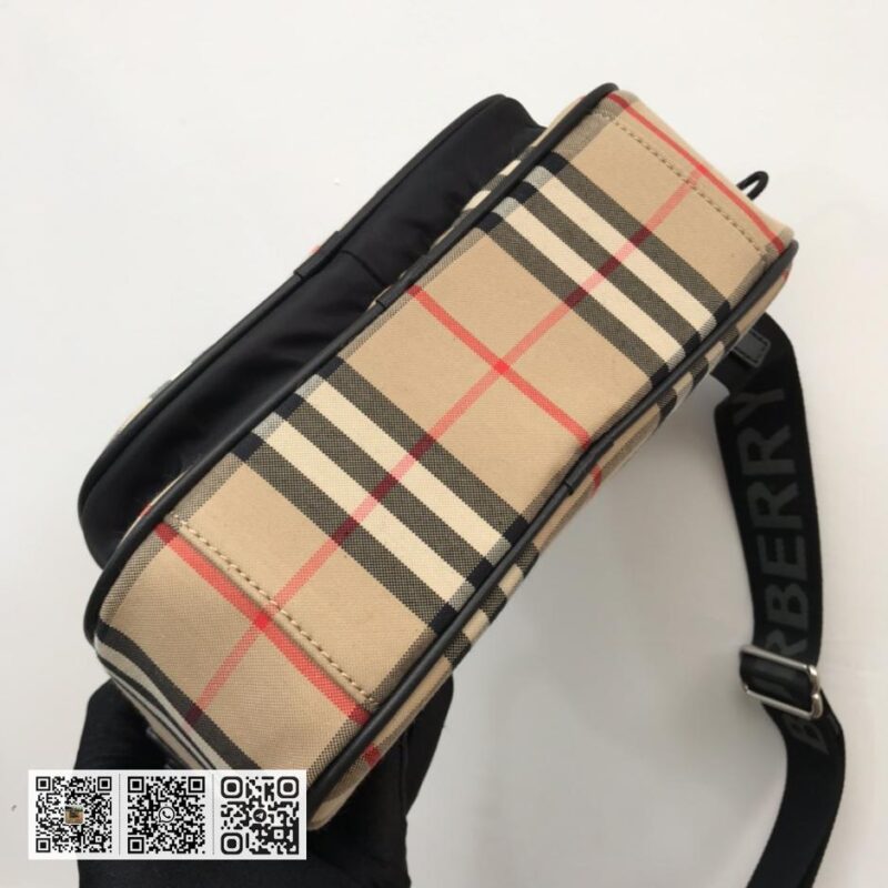 Burberry顶级原单 Vintage复古格纹斜背包 - Image 7