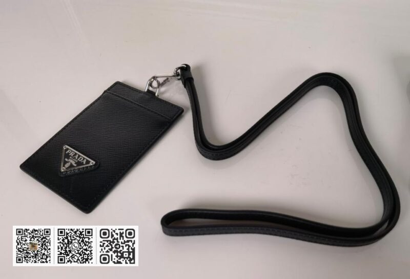 Prada→挂脖款皮革证件夹 - Image 4