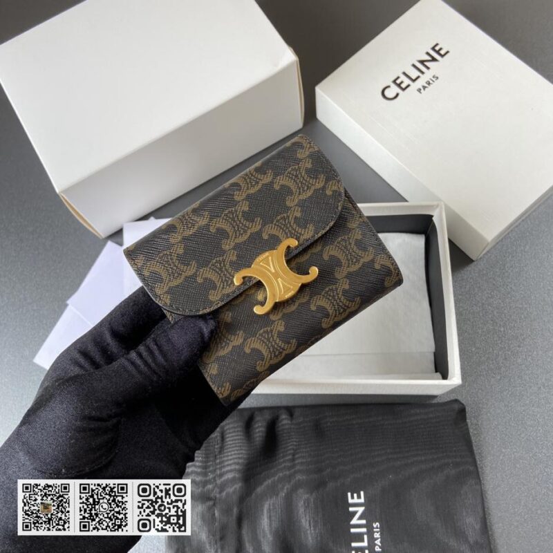 Celine TRIOMPHE短版钱包 - Image 4