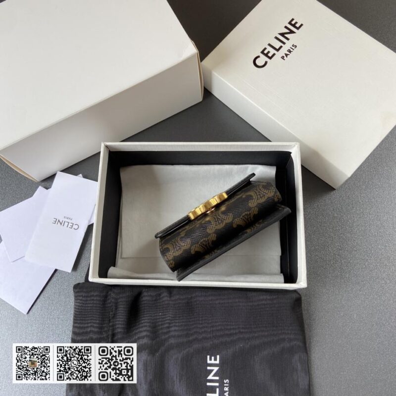 Celine TRIOMPHE短版钱包 - Image 4