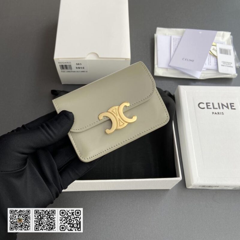 Celine TRIOMPHE翻盖卡包 - Image 6