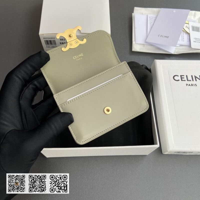 Celine TRIOMPHE翻盖卡包 - Image 7
