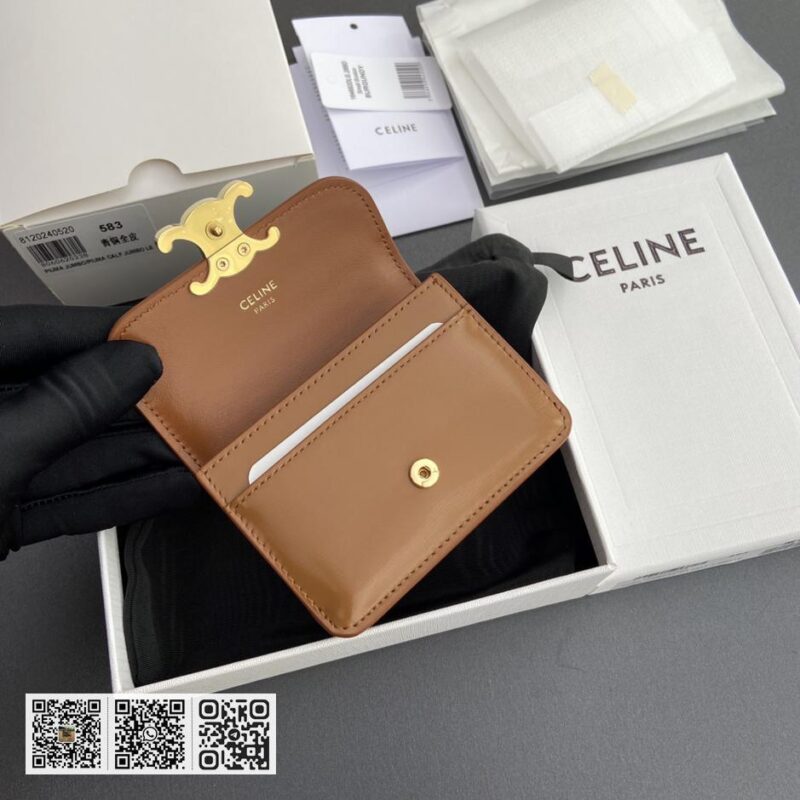 Celine TRIOMPHE翻盖卡包 - Image 5