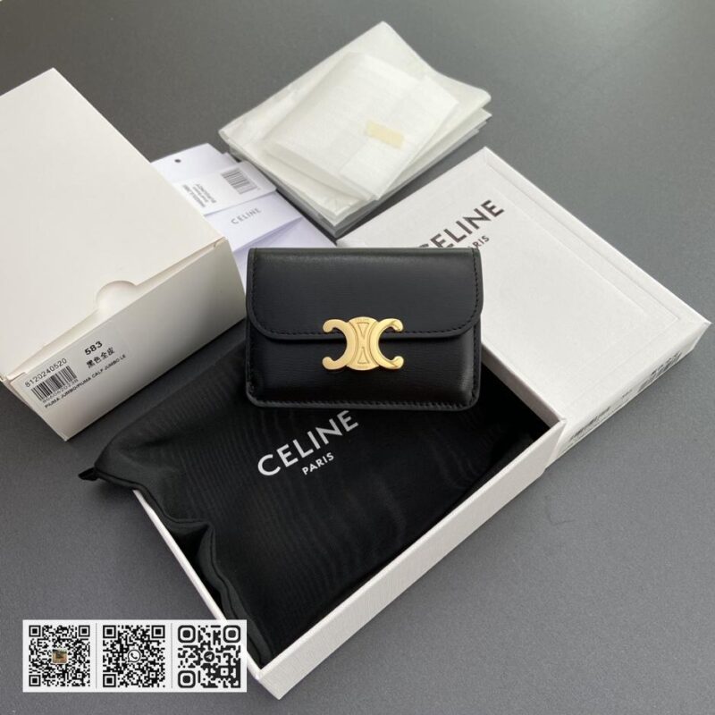 Celine TRIOMPHE翻盖卡包