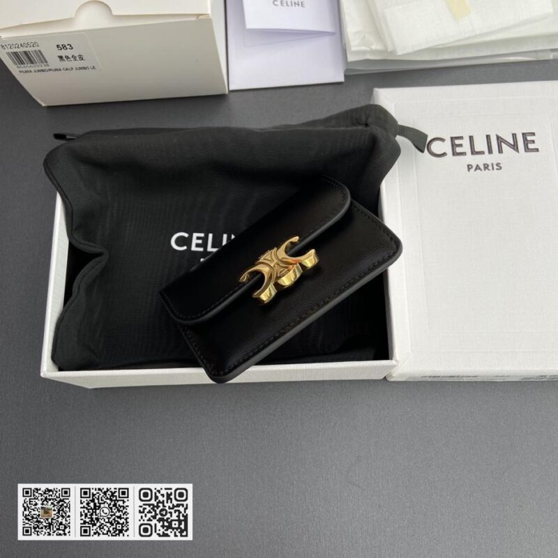 Celine TRIOMPHE翻盖卡包 - Image 4