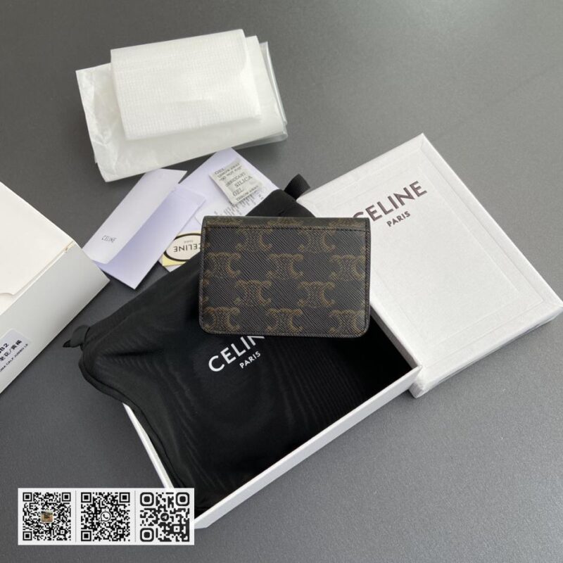 Celine TRIOMPHE翻盖卡包 - Image 2