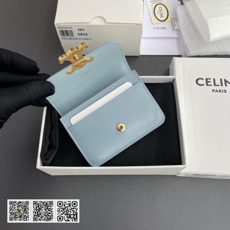 Celine TRIOMPHE翻盖卡包 - Image 7