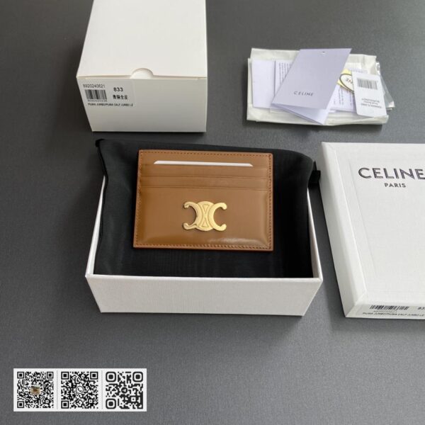 Celine TRIOMPHE牛皮卡包