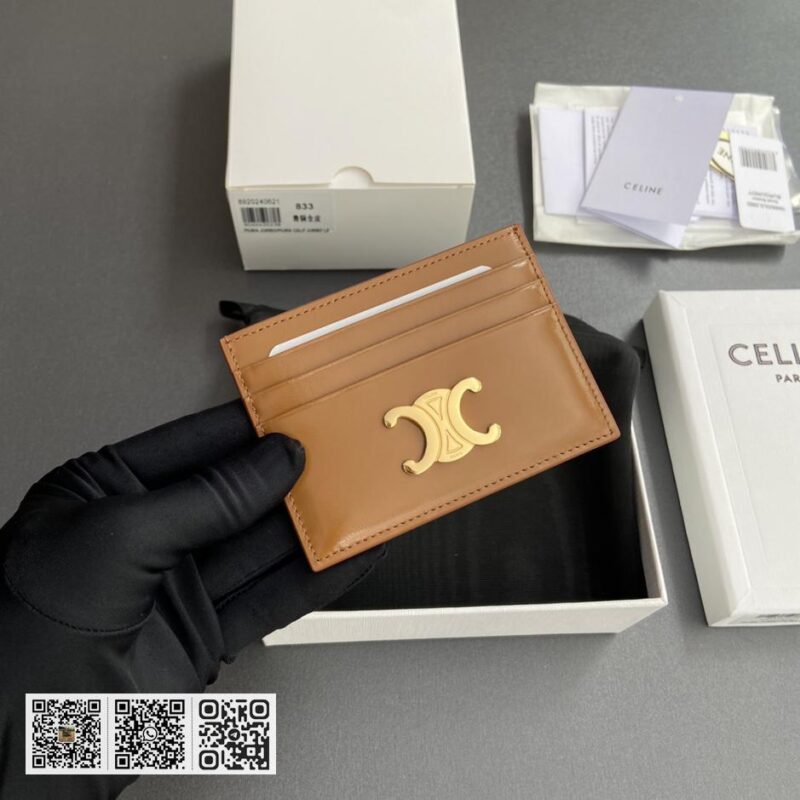 Celine TRIOMPHE牛皮卡包 - Image 5