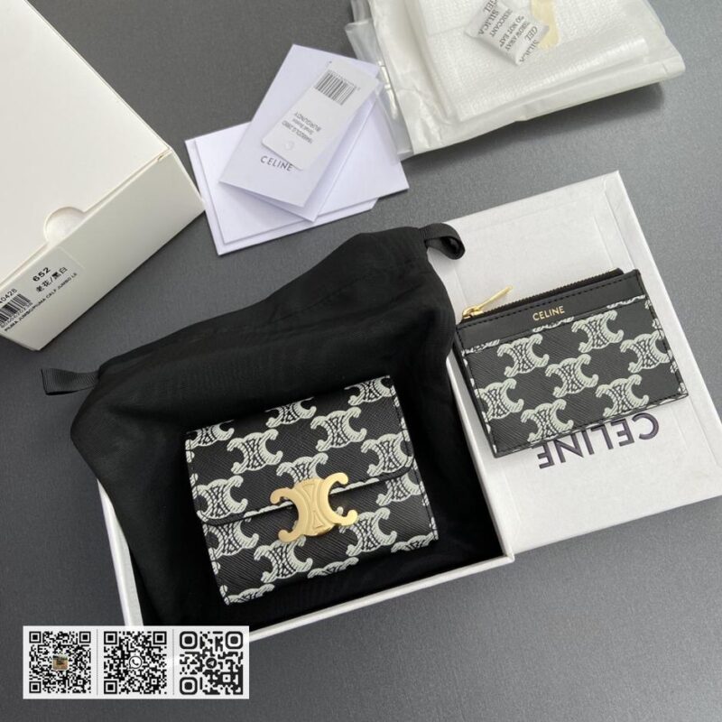 Celine TRIOMPHE短版钱包 - Image 4