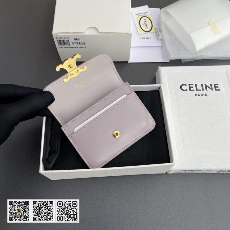 Celine TRIOMPHE翻盖卡包 - Image 7