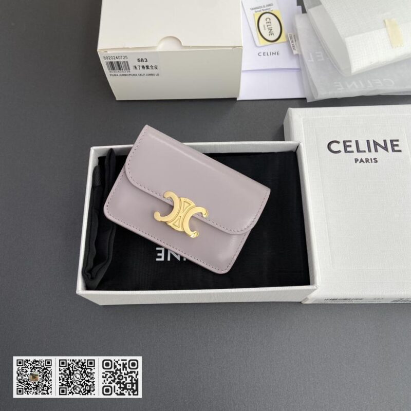 Celine TRIOMPHE翻盖卡包 - Image 9
