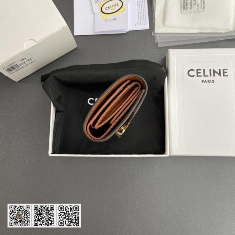 Celine TRIOMPHE羊皮钱包 - Image 4