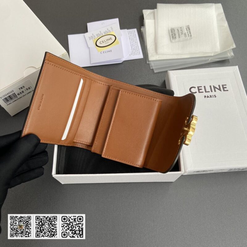 Celine TRIOMPHE羊皮钱包 - Image 6