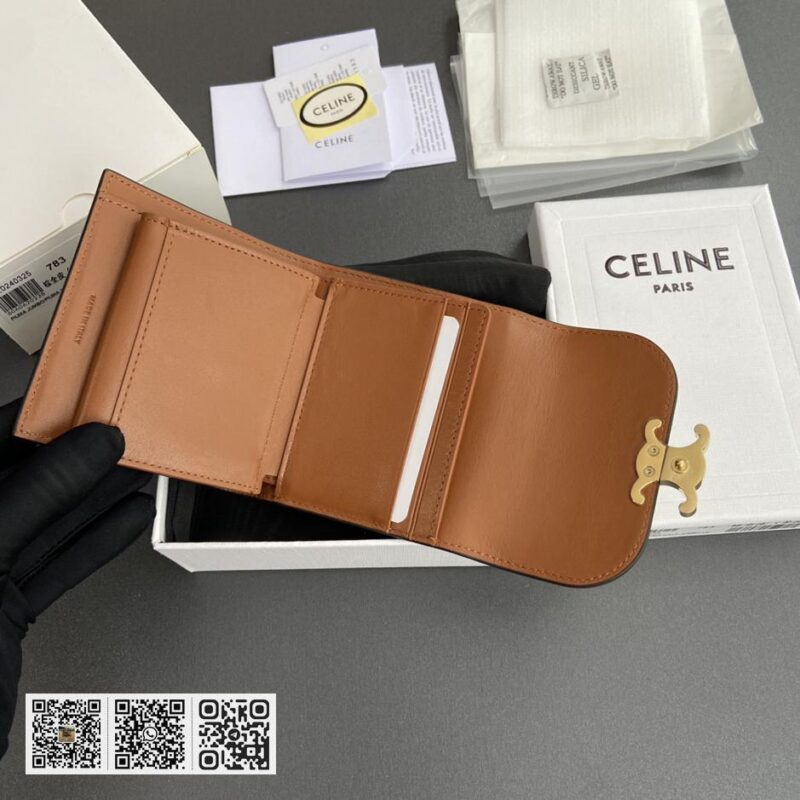 Celine TRIOMPHE羊皮钱包 - Image 7