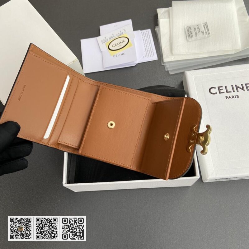 Celine TRIOMPHE羊皮钱包 - Image 8