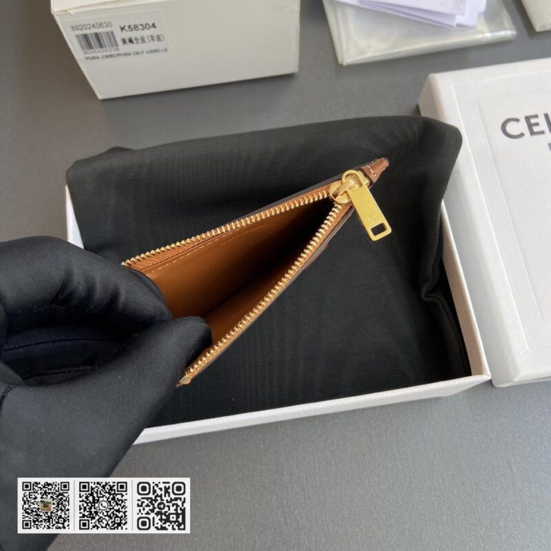 Celine TRIOMPHE羊皮革卡包 - Image 8
