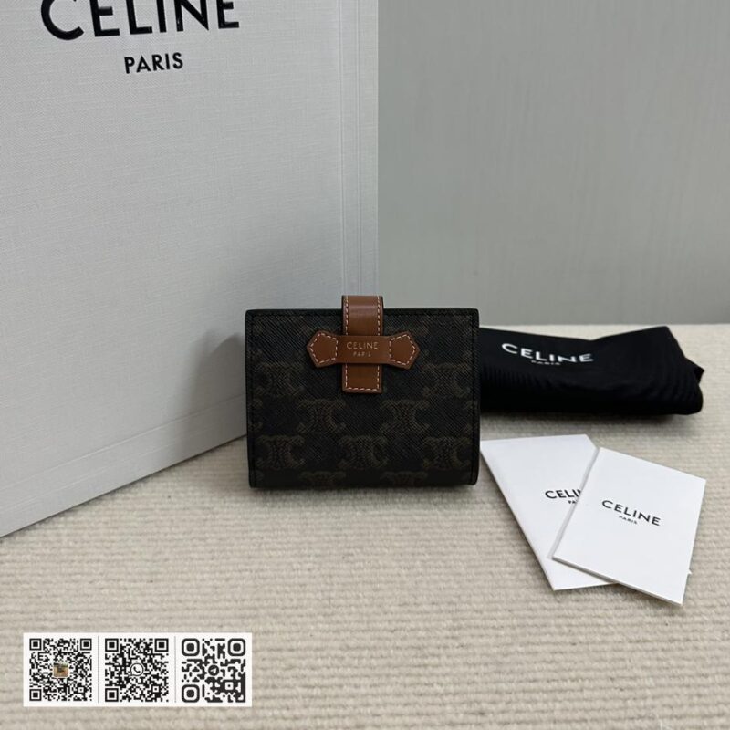 Celine羊皮钱包